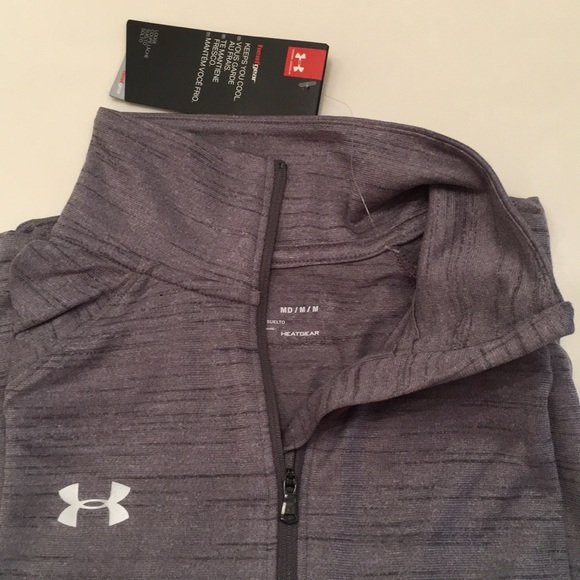Under Armour Stripe Tech 1/4 Zip Top Shirt - Picture 4 of 7